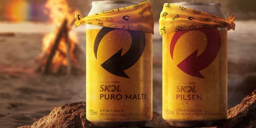 A Skol figura como a primeira marca de cerveja mais vendida do Brasil (Reprodução: Internet) A Skol figura como a primeira marca de cerveja mais vendida do Brasil (Reprodução: Internet)