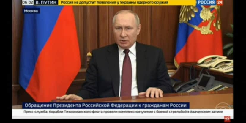 Vladimir Putin entrou em conflito com líder de grupo (Foto: Reprodução/TV Globo) Vladimir Putin entrou em conflito com líder de grupo (Foto: Reprodução/TV Globo)