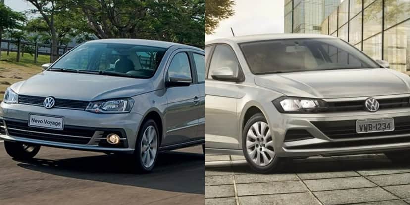 Voyage e Polo 1.6 saíram de linha (Foto: Marcelo Spatafora/Autoesporte/Divulgação/Volkswagen) Voyage e Polo 1.6 saíram de linha (Foto: Marcelo Spatafora/Autoesporte/Divulgação/Volkswagen)