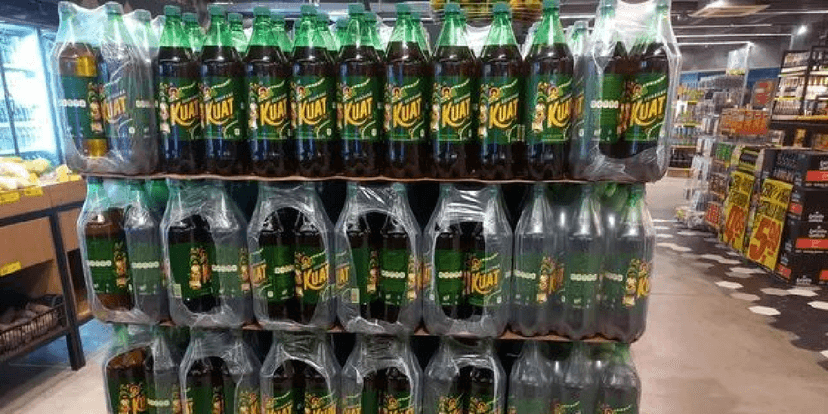 Kuat, da empresa Coca-Cola, em mercados (Foto: Reprodução/ Internet) Kuat, da empresa Coca-Cola, em mercados (Foto: Reprodução/ Internet)