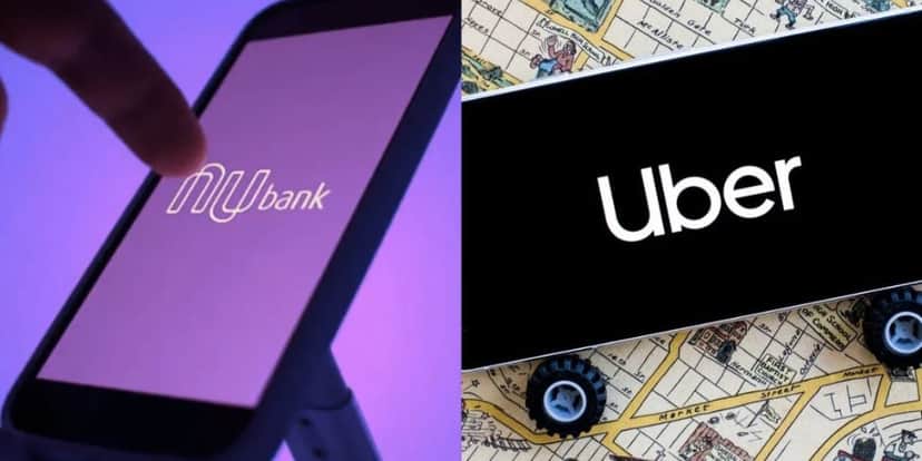 Aplicativo Nubank e Uber (Fotos: Reproduções / Internet) Aplicativo Nubank e Uber (Fotos: Reproduções / Internet)