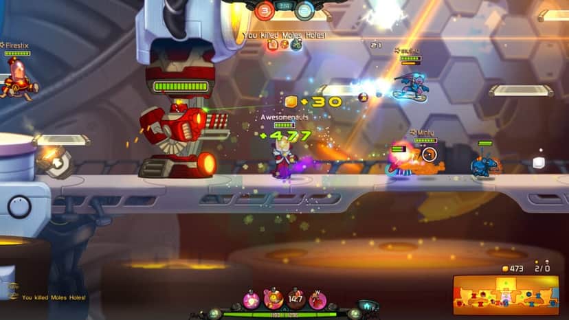 Jogo Awesomenauts, da empresa Ronimo Games (Foto: Reprodução, Steam) Jogo Awesomenauts, da empresa Ronimo Games (Foto: Reprodução, Steam)