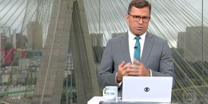 Rodrigo Bocardi no Bom Dia São Paulo (Foto: Reprodução / Globo) Rodrigo Bocardi no Bom Dia São Paulo (Foto: Reprodução / Globo)