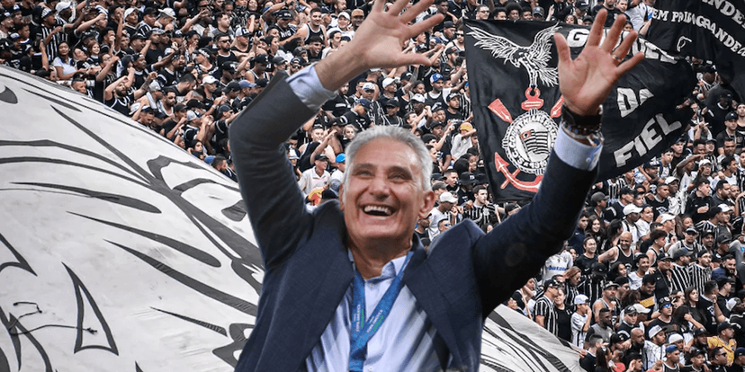 Tite - Corinthians (Foto: Reprodução, Montagem, TV Foco) Tite - Corinthians (Foto: Reprodução, Montagem, TV Foco)