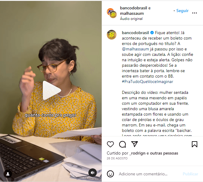 Comunicado do Banco do Brasil - Foto: Reprodução/Internet Comunicado do Banco do Brasil - Foto: Reprodução/Internet