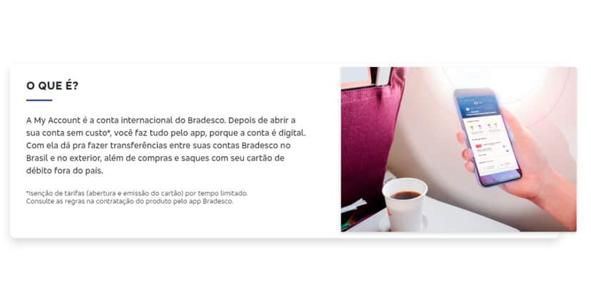 Comunicado do Bradesco sobre o My Account (Reprodução: Internet) Comunicado do Bradesco sobre o My Account (Reprodução: Internet)