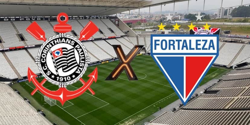 Corinthians x Fortaleza pela semifinal da Sul-americana (Reprodução: Montagem TV Foco) Corinthians x Fortaleza pela semifinal da Sul-americana (Reprodução: Montagem TV Foco)