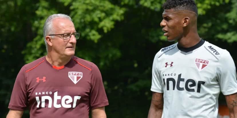 Arboleda e Dorival Júnior - (Foto: Internet) Arboleda e Dorival Júnior - (Foto: Internet)