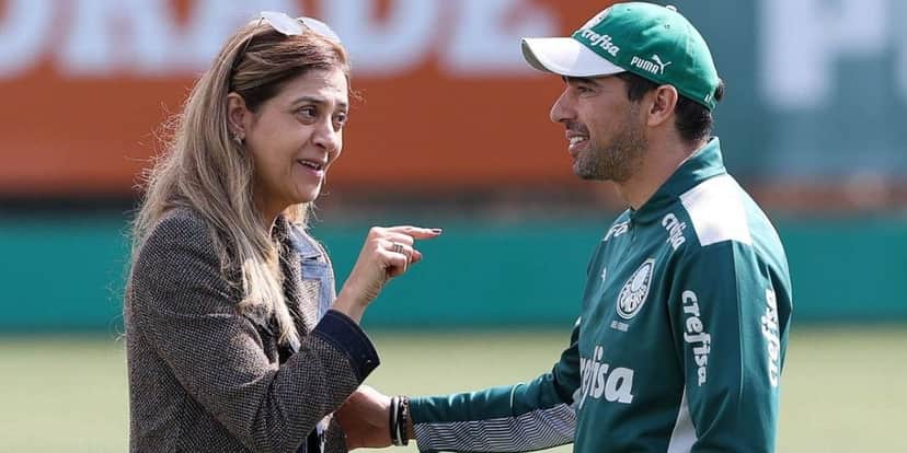 Leila Pereira e Abel Ferreira - (Foto: Internet) Leila Pereira e Abel Ferreira - (Foto: Internet)