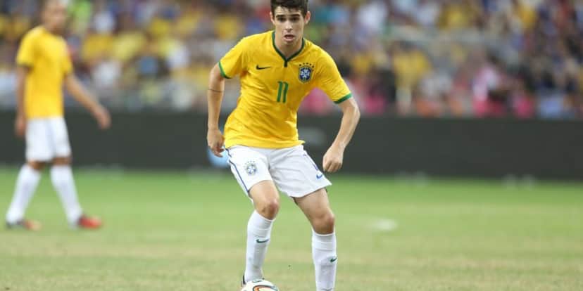 Oscar atuando pela Seleção Brasileira - (Foto: Internet) Oscar atuando pela Seleção Brasileira - (Foto: Internet)