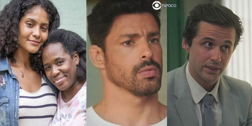 Mãe de Aline, Caio e Franco em Terra e Paixão (Foto: Reprodução / Globo / Montagem TV Foco) Mãe de Aline, Caio e Franco em Terra e Paixão (Foto: Reprodução / Globo / Montagem TV Foco)