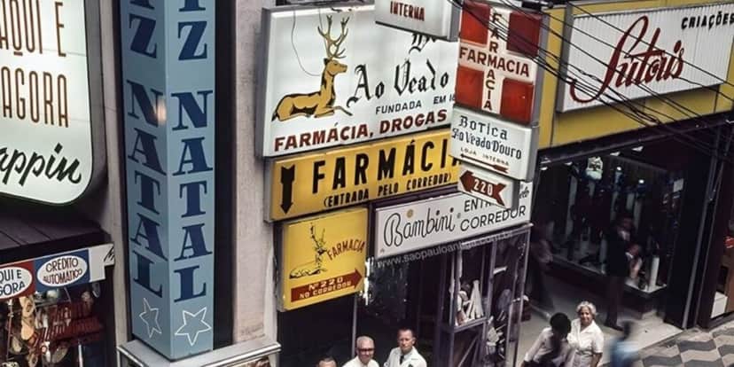 Botica Veado D'Ouro teve mais de 100 anos de história no Brasil (Reprodução: Internet) Botica Veado D'Ouro teve mais de 100 anos de história no Brasil (Reprodução: Internet)