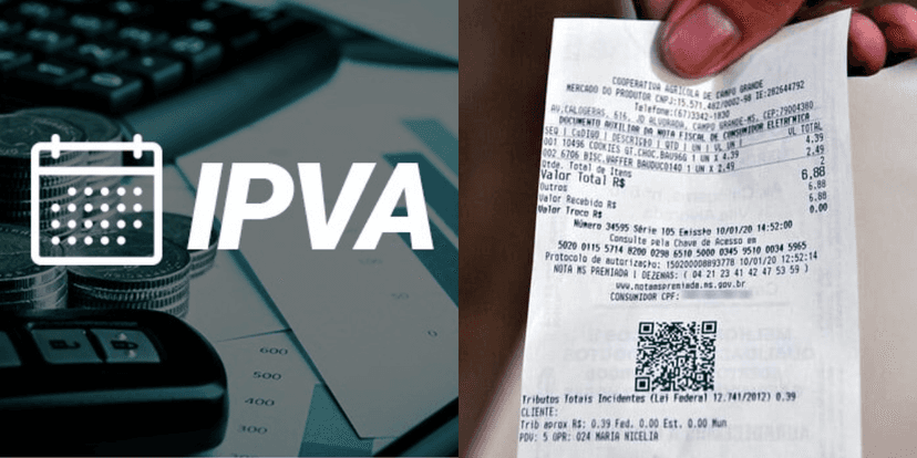 IPVA e CPF na Nota Fiscal (Reprodução/Montagem TV Foco) IPVA e CPF na Nota Fiscal (Reprodução/Montagem TV Foco)