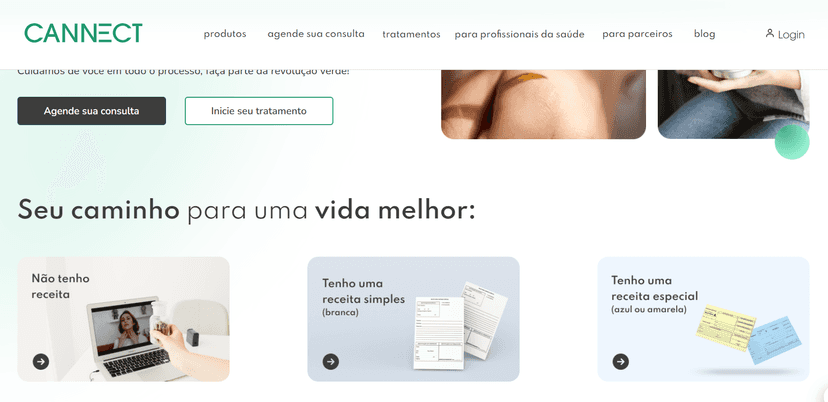 Site oficial da Cannect ainda está ativo (Foto Reprodução/Internet) Site oficial da Cannect ainda está ativo (Foto Reprodução/Internet)
