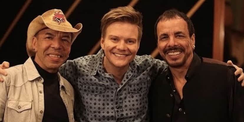 Chrystian, Michel Teló e Ralf (Foto: Reprodução / YouTube) Chrystian, Michel Teló e Ralf (Foto: Reprodução / YouTube)