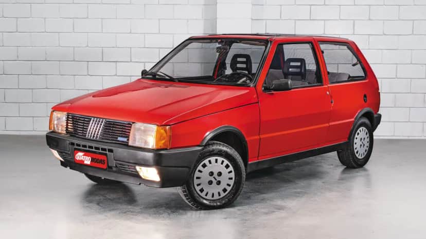 Fiat Uno (Reprodução/QuatroRodas) Fiat Uno (Reprodução/QuatroRodas)