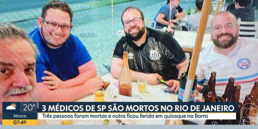 Médicos foram vítimas de crime (Foto: Reprodução / Bom Dia São Paulo da Globo) Médicos foram vítimas de crime (Foto: Reprodução / Bom Dia São Paulo da Globo)