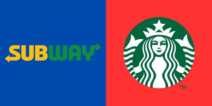Subway e Starbucks (Reprodução - Internet) Subway e Starbucks (Reprodução - Internet)