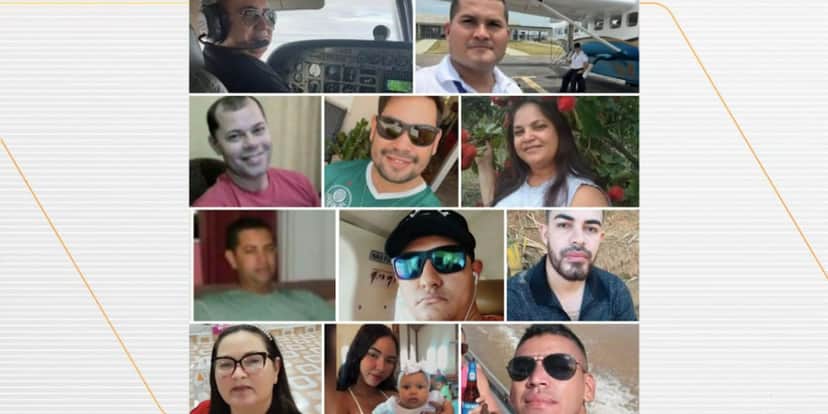 Vítimas de acidente de avião (Foto: Reprodução / Bom Dia Brasil da Globo) Vítimas de acidente de avião (Foto: Reprodução / Bom Dia Brasil da Globo)