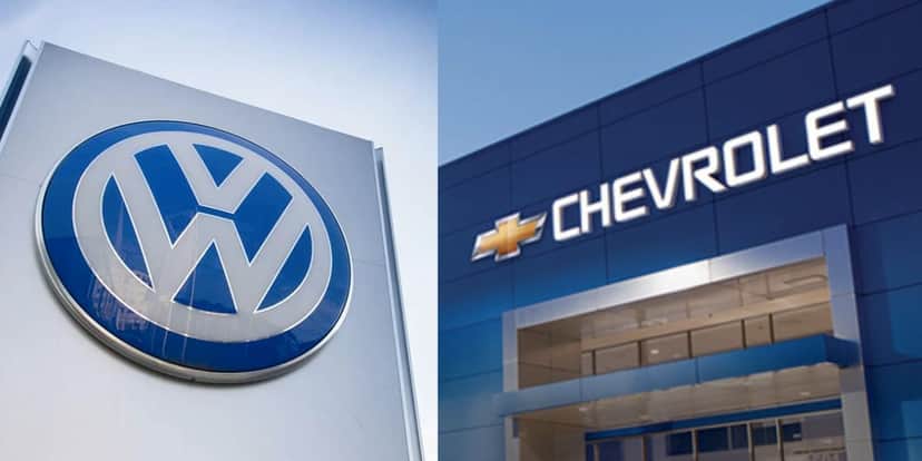 Volkswagen e Chevrolet (Fotos: Reproduções / Internet) Volkswagen e Chevrolet (Fotos: Reproduções / Internet)