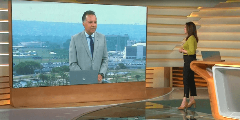 Ana Paula Araújo e Haroldo Pereira no Bom dia Brasil (Foto: Globo) Ana Paula Araújo e Haroldo Pereira no Bom dia Brasil (Foto: Globo)