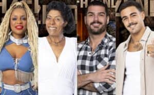 Cariúcha, Márcia Fu, Shayan e Yuri se deram mal e correm risco de eliminação em A Fazenda 15 (Foto: Reprodução / PlayPlus) Cariúcha, Márcia Fu, Shayan e Yuri se deram mal e correm risco de eliminação em A Fazenda 15 (Foto: Reprodução / PlayPlus)