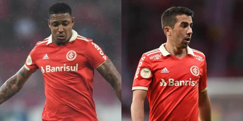 David e Carlos de Pena, jogadores do Internacional - (Foto: Reprodução / Internet) David e Carlos de Pena, jogadores do Internacional - (Foto: Reprodução / Internet)