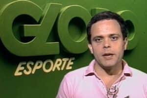 O jornalista foi apresentador do Globo Esporte (Foto: Reprodução / Globo) O jornalista foi apresentador do Globo Esporte (Foto: Reprodução / Globo)