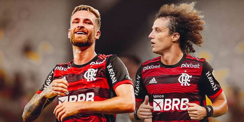 Léo Pereira e David Luiz - (Foto: Internet) Léo Pereira e David Luiz - (Foto: Internet)