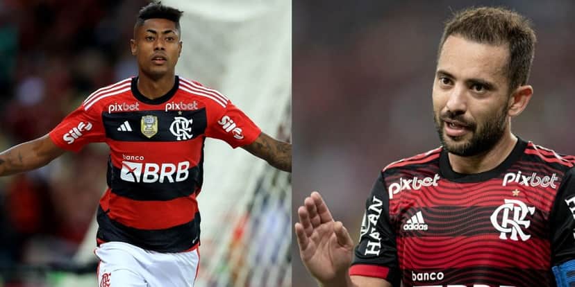 Bruno Henrique e Everton Ribeiro - (Foto: Internet) Bruno Henrique e Everton Ribeiro - (Foto: Internet)