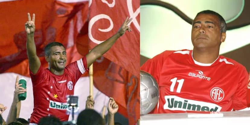 Romário no América-RJ - (Foto: Montagem Internet) Romário no América-RJ - (Foto: Montagem Internet)