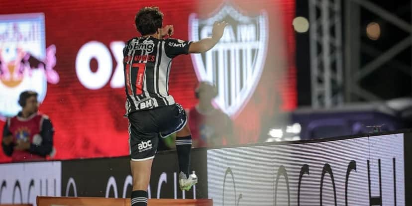 Igor Gomes marou o gol da vitória do Atlético-MG sobre o BR Bragantino - (Foto: Internet) Igor Gomes marou o gol da vitória do Atlético-MG sobre o BR Bragantino - (Foto: Internet)