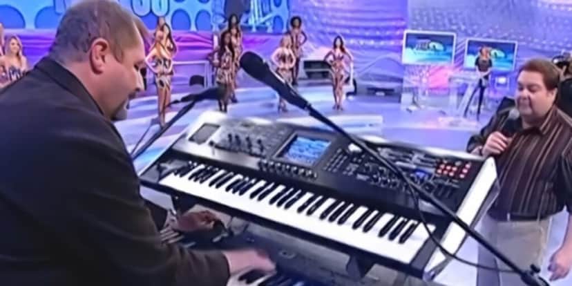 Luiz Schiavon e Faustão no "Domingão" (Foto: Reprodução/TV Globo) Luiz Schiavon e Faustão no "Domingão" (Foto: Reprodução/TV Globo)