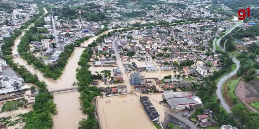 Moradores de Rio do Sul que sofreram com enchentes terão direito ao FGTS (Foto: Rafael Dell Antonia/ @riodosuldoalto/g1) Moradores de Rio do Sul que sofreram com enchentes terão direito ao FGTS (Foto: Rafael Dell Antonia/ @riodosuldoalto/g1)
