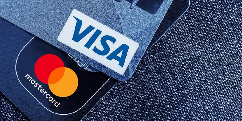 Visa, Mastercard Visa, Mastercard