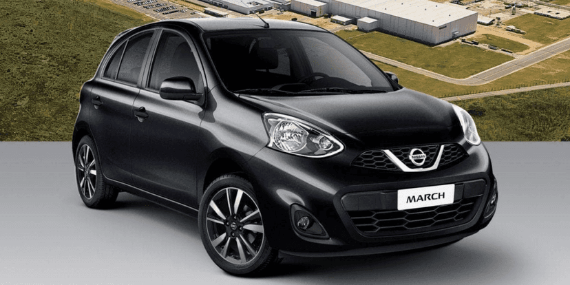Nissan March, modelo preto (Reprodução/Internet) Nissan March, modelo preto (Reprodução/Internet)