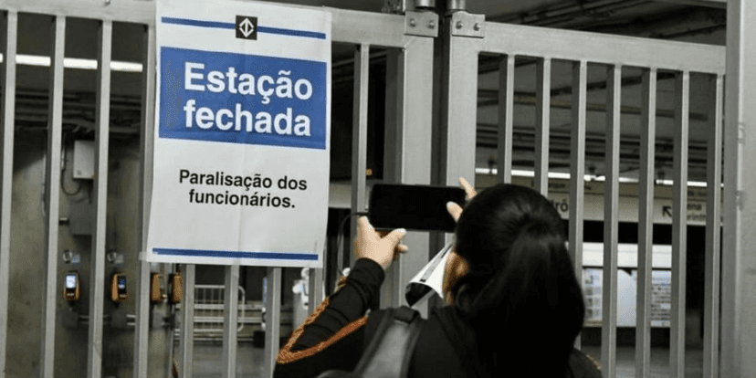 Estações paralisadas (Reprodução/Internet) Estações paralisadas (Reprodução/Internet)
