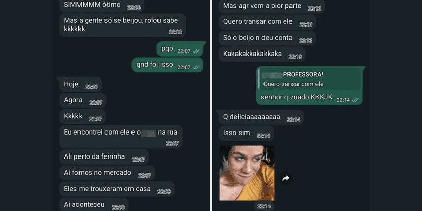 Mensagens vazadas (Reprodução/Internet) Mensagens vazadas (Reprodução/Internet)