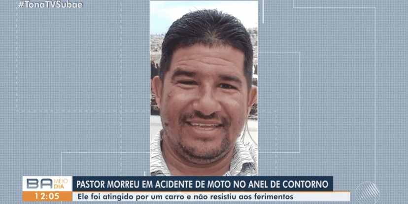 Foto da vítima do acidente (Reprodução/TV Subaé) Foto da vítima do acidente (Reprodução/TV Subaé)