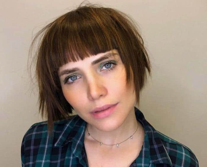 Bob com franja curtinha: Bob com franja curtinha: