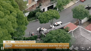 Balanço Geral SP noticia a morte misteriosa de um milionário em sua mansão de luxo - Foto Record Balanço Geral SP noticia a morte misteriosa de um milionário em sua mansão de luxo - Foto Record