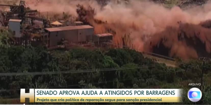 Barragem (Foto: Reprodução / Jornal Hoje da Globo) Barragem (Foto: Reprodução / Jornal Hoje da Globo)