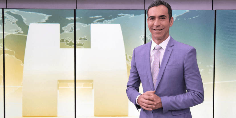 Jornalista César Tralli no Jornal Hoje (Foto: Reprodução, Globo) Jornalista César Tralli no Jornal Hoje (Foto: Reprodução, Globo)