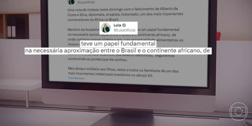 Comunicado de Lula (Foto: Reprodução / Bom Dia Brasil da Globo) Comunicado de Lula (Foto: Reprodução / Bom Dia Brasil da Globo)