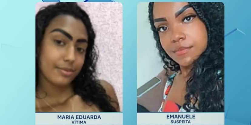 Emanuelly e Maria Eduarda (Foto: Reprodução / Balanço Geral da Record) Emanuelly e Maria Eduarda (Foto: Reprodução / Balanço Geral da Record)
