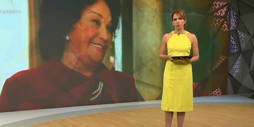 Lolita Rodrigues e Poliana Abritta no Fantástico (Foto: Reprodução / Globo) Lolita Rodrigues e Poliana Abritta no Fantástico (Foto: Reprodução / Globo)