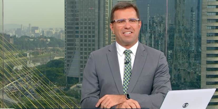 Rodrigo Bocardi no Bom Dia São Paulo (Foto: Reprodução / Globo) Rodrigo Bocardi no Bom Dia São Paulo (Foto: Reprodução / Globo)