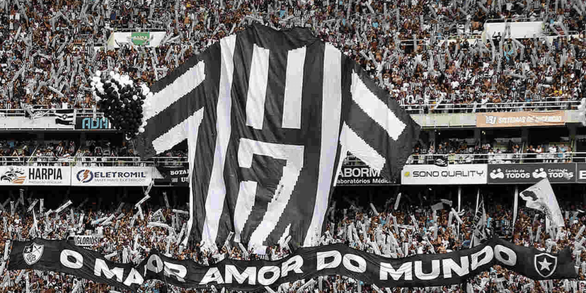 Torcida do Botafogo (Foto: Reprodução, Lancei) Torcida do Botafogo (Foto: Reprodução, Lancei)