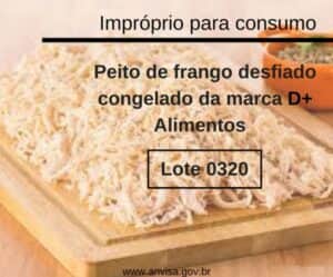 Anvisa proíbe lote de peito de frango (Foto: Reprodução / Internet) Anvisa proíbe lote de peito de frango (Foto: Reprodução / Internet)