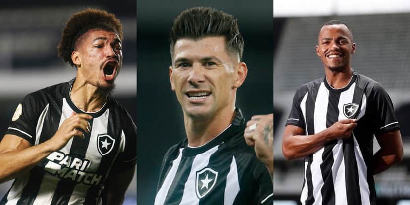 Adryelson, Victor Cuesta e Marlon Freitas serão desfalques no Botafogo - (Foto: Reprodução / Internet) Adryelson, Victor Cuesta e Marlon Freitas serão desfalques no Botafogo - (Foto: Reprodução / Internet)